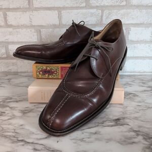 Cole Haan 006219 Men's Brown Split Toe Oxford Dress Shoes Made In Italy Size 13M